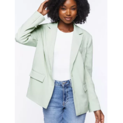 Forever 21 Women's Peak Lapel Single-Breasted Blazer