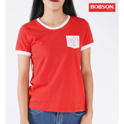 Bobson Japanese Ladies Basic Tees Fashionable Casual Apparel Round Neck T-shirt