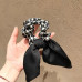 Korean Plaid Stitching Solid Color Ribbon Tie Hair Rope Hair Tie