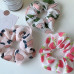 Korean Hair Scrunchies Tropical Fruits Design Hair Tie