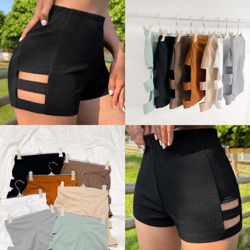 Korean Ranger Cut Out Shorts