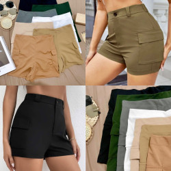 Cargo Shorts Trendy Pocket Short Highwaist