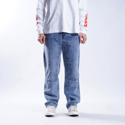 Carpenter Pants - Double Knee Denim Snow Blue